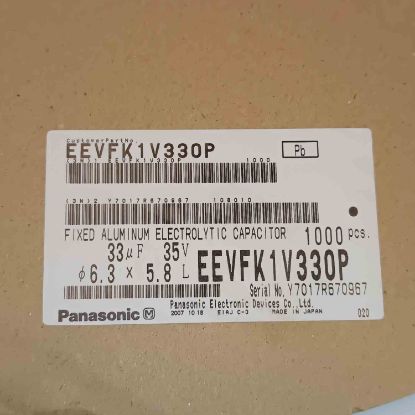 EEVFK1V330P 33MF 35V 6.3X5.8 PANASONIC SMD KONDANSATÖR resmi