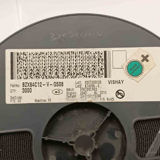BZX84C12-V-GS08 12V 0.35W SOT23 VISHAY ZENER DİYOT resmi
