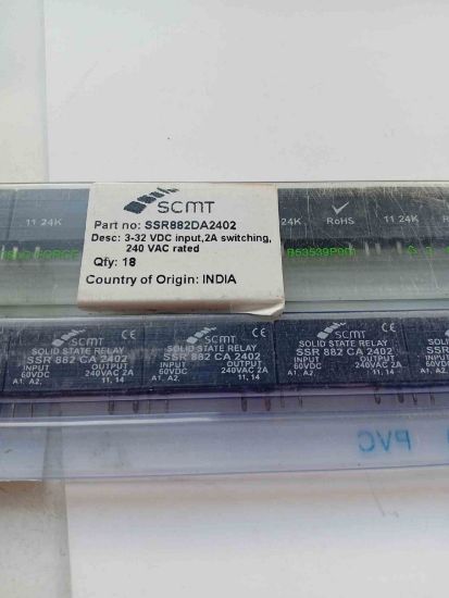 SSR 882 CA 2402 60V GİRİŞ 240VAC ÇIKIŞ 2A SCMT SSR RÖLE resmi