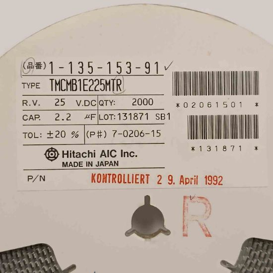 TMCMB1E225MTR 2.2MF 25V E HITACHI TANTAL KONDANSATÖR resmi