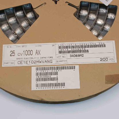 CE1E102MWVANG 1000MF 25V 12.5x15 SANYO SMD KONDANSATÖR resmi