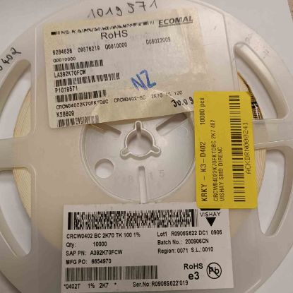 CRCW04022K70FKTDBC 2K7 402 VISHAY SMD DİRENÇ resmi