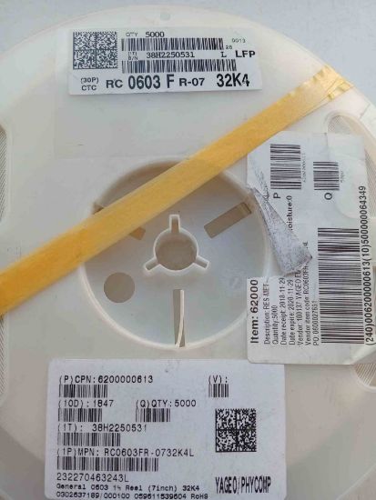RC0603FR-0732K4 32K4 603 YAGEO SMD DİRENÇ resmi