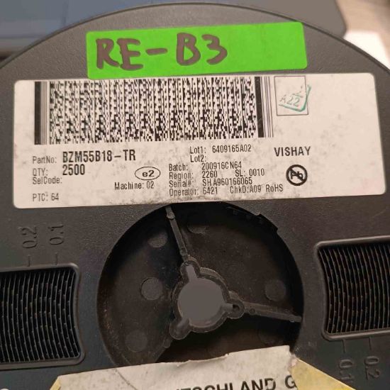 BZM55B18-TR 18V SOT80  VISHAY ZENER DİYOT resmi