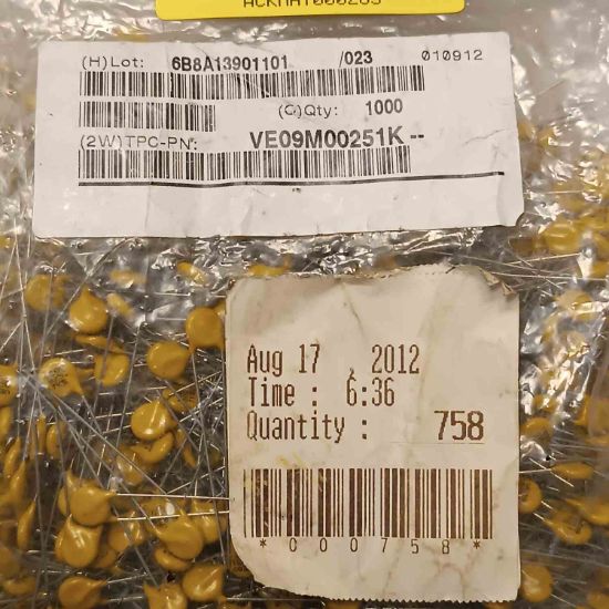 VE09M00251K 7mm 250V VARİSTÖR resmi