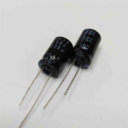 220MF 50V 12.5x25 NİPPON ELKO KONDANSATÖR resmi