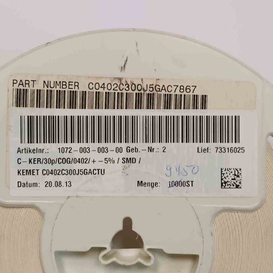 CQ402C300J9GAC 30PF SMD SMD SERAMİK KONDANSATÖR resmi