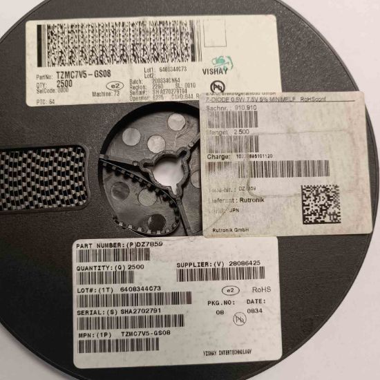 TZMC7V5GS08 7.5V 0.5W VISHAY ZENER DİYOT resmi