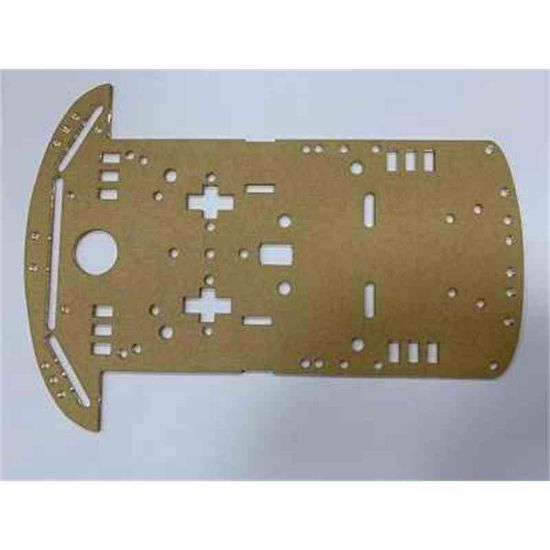 Akrilik Şase 2wd 2 öeker robot araç için resmi
