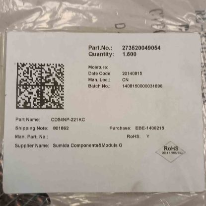 CD54NP-221KC 220uH 0.35A 6.1×5.5×4.85 SMD BOBİN resmi