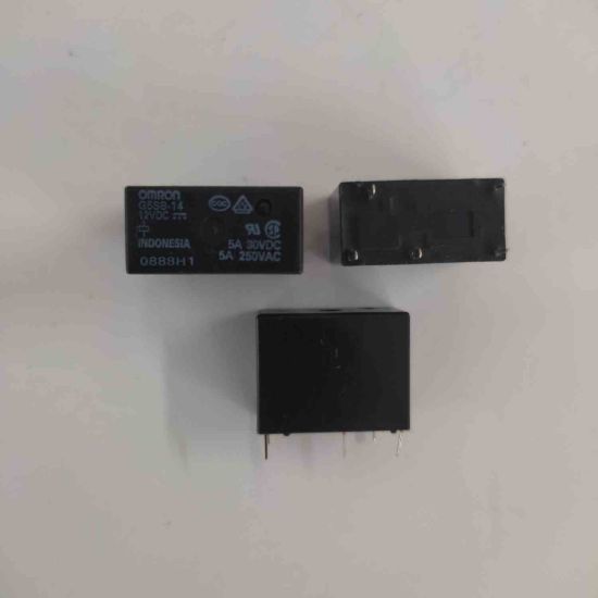 G5SB-14-12VDC 12V 5A 5PIN OMRON RÖLE resmi