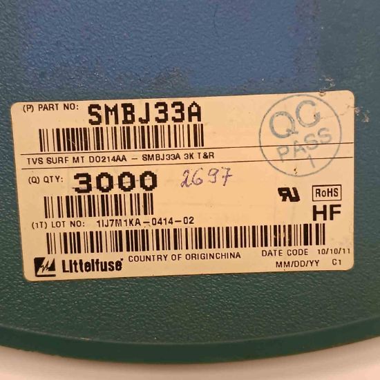 SMBJ33A 33V 600W DO-214AA Transil DİYOT resmi