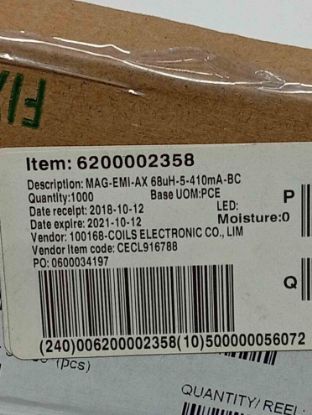 CECL916788 68UH INDUCTOR DİRENÇ TİP BOBİN resmi