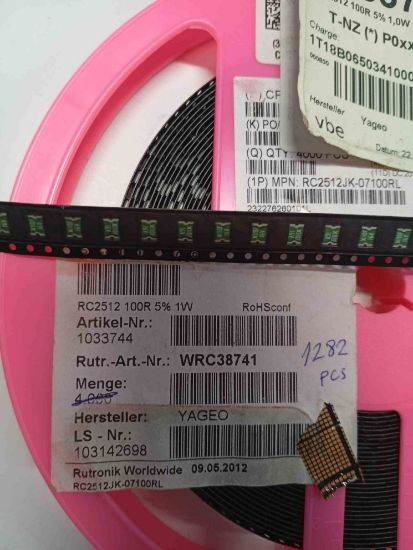 RC2512100R 100R 2512 YAGEO SMD DİRENÇ resmi