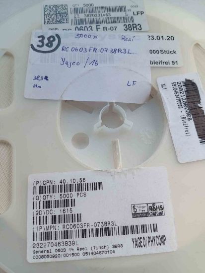 RC0603FR0738R3L YAGEO DİRENÇ resmi