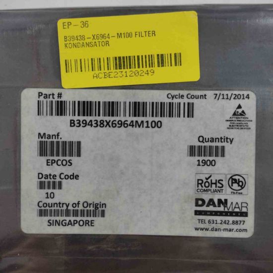 B39438-X6964-M100 FILTER KONDANSATÖR resmi