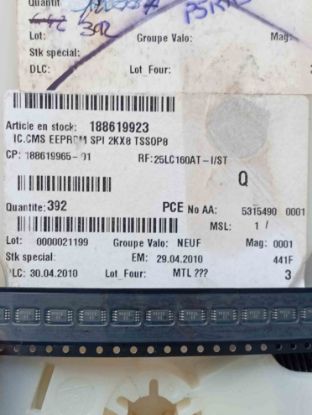25LC160AT EEPROM 2kx8 16B - 2.5V resmi