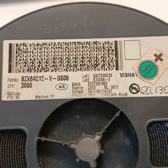 BZX84C12 12V SOT23 ZENER DİYOT resmi