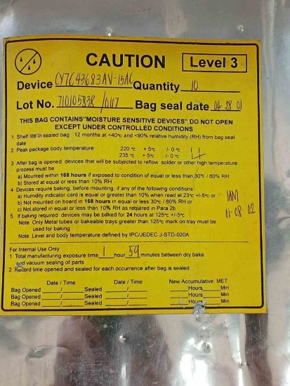 CY7C43683AV-15AL resmi