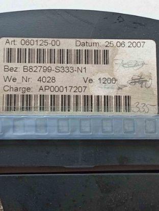 B82799-333-N1 Ind Choke 33uH 30 100KHz Ferrite 200mA resmi
