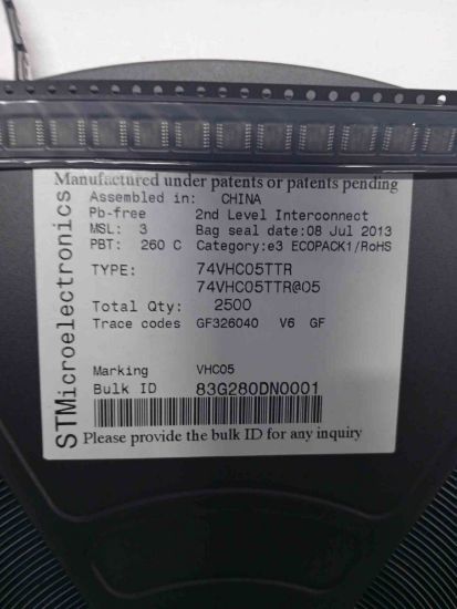 74VHC05TTR TRİMER ENTEGRELER resmi