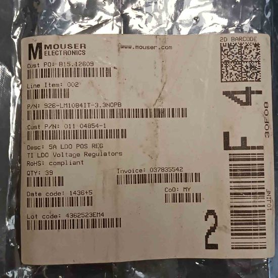 LM1084IT 3.3 TO220 NSC ENTEGRELER resmi