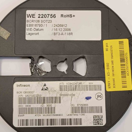 BCR108E INFINEON SMD TRANSİSTÖR resmi