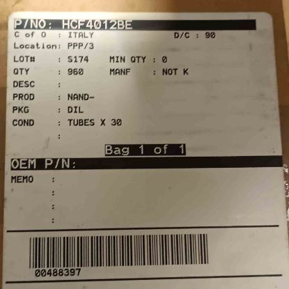 HCF4012BE ENTEGRELER resmi