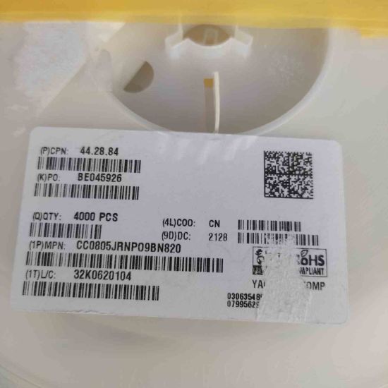 CC0805JRNP098N820  82PF 50V C0G/NPO 0805 resmi
