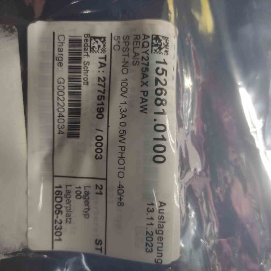 AQY275AX  100v Spst-no Solid State Röle resmi