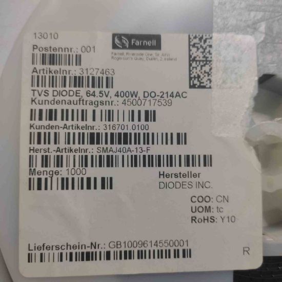SMAJ40A-13F resmi