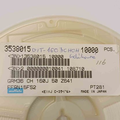 GRM36CH160J50Z 16PF 402 MURATA SMD SERAMİK KONDANSATÖR resmi