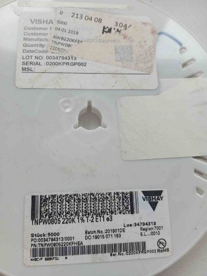 TNPW0805220KFAHEH resmi