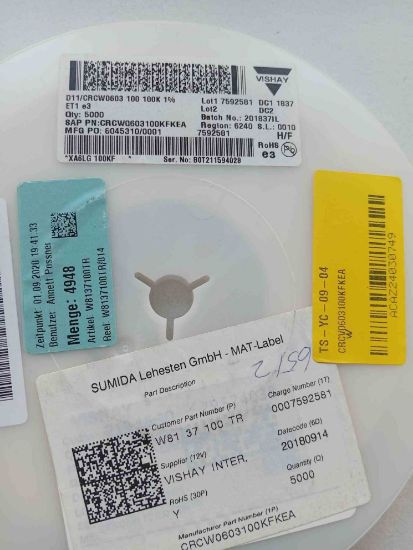 CRCV0603100KFKEA resmi