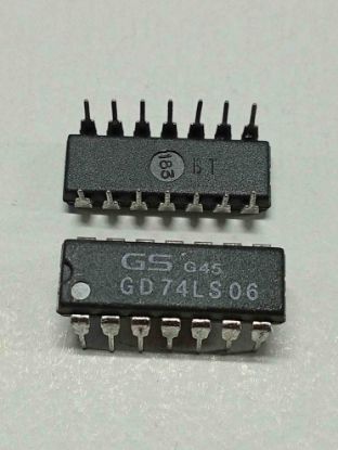 GD74LS06 DIP GS 74 SERİSİ ENTEGRELER resmi