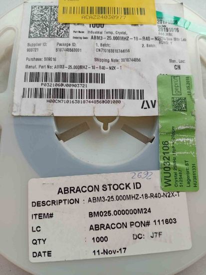 ABM3-25.000MHZ-18-R40-N2X-T ROHS resmi