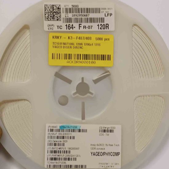 TC164FR0710RL 120R 1206x4 1206 YAGEO DİRENÇ resmi