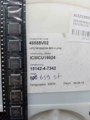 UPD78F9842 QPF44  SMD ENTEGRELER resmi