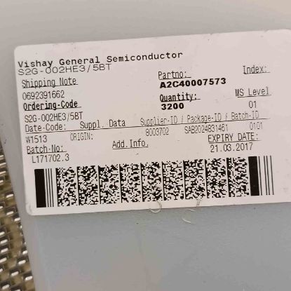 S2G-00HES/58T VISHAY SMD DİYOT resmi