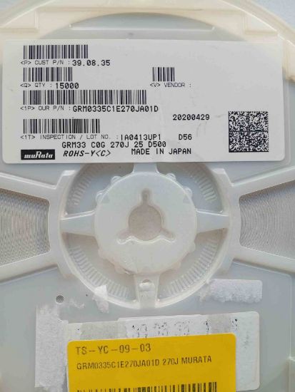 GRM0335C1E270JA01D 270J MURATA resmi