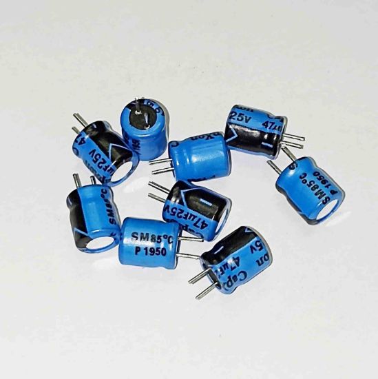 47MF 25V 6x8 85 CAPXON ELKO KONDANSATÖR resmi