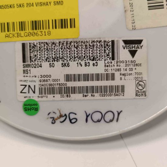 SMM0204505K6 5K6 204 VISHAY SMD DİRENÇ resmi