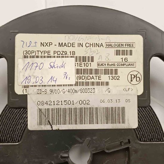 PDZ9.1B 9.1V 0.4A SOD323 NXP ZENER DİYOT resmi