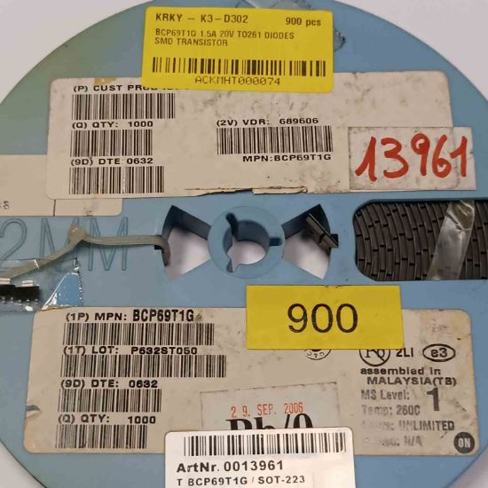 BCP69T1G 1.5A 20V TO261 DİODES SMD TRANSİSTÖR resmi