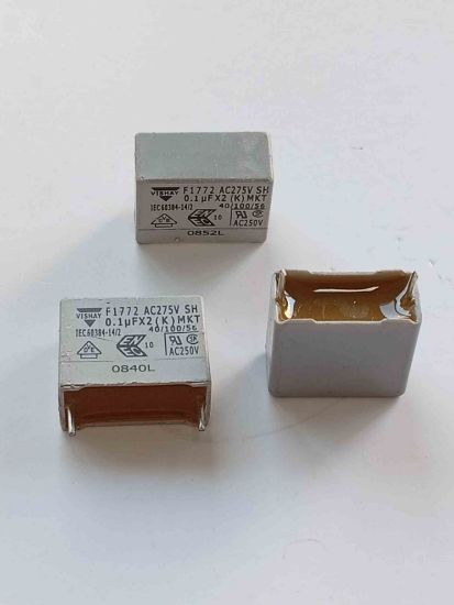 100NF 275Vacx2 MKT POLYESTER KONDANSATÖR resmi