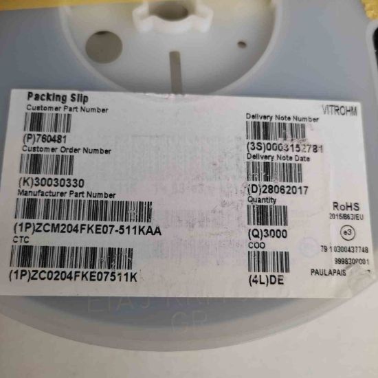 ZCM204FKE07-511KAA melf 511K DİRENÇ resmi