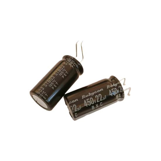 22MF 450V 12.5x25 ELKO KONDANSATÖR resmi