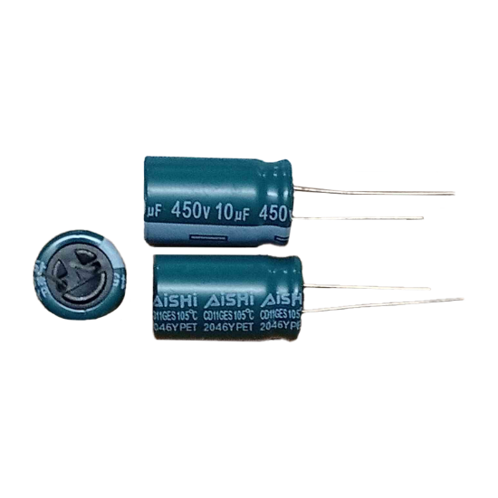 10MF 450V ELEKTROLİTİK KONDANSATÖR resmi