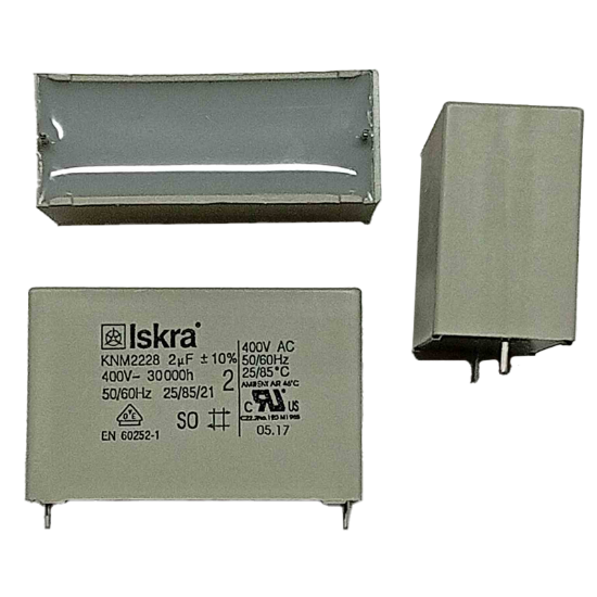 KNM2228 2MF 400V ISKRA POLYESTER KONDANSATÖR resmi