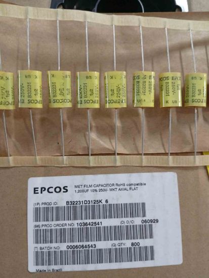 B32231D3125K006 1.2MF 250V AXIYEL KONDANSATÖR resmi